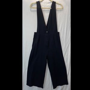 Sienna Sky Black Overalls, Wide Leg, Size M